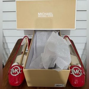 BRAND NEW- MICHAEL Michael Kors Fulton Moc Patent Size:9